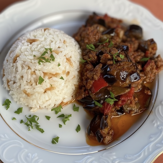 Aubergines à la Viande